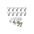 10 Pieces Glass Cupboard Knobs Crystal Diamond Shape Pull Handle for Drawers Dresser Wardrobe Kitchen Cupboards, 30mm