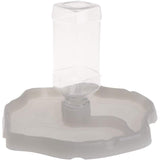 Reptile Bowl, Automatic Water Dispenser for Reptile Turtle Feeding Food Bowl Pet Bowl, LS