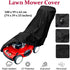 Waterproof Lawn Mower Cover 190T with Drawstring and Storage Bag Anti UV Dustproof, 187.96 x 99 x 63.5cm