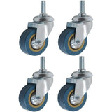 4 Pack 360 Furniture Casters M10 Heavy Duty Swivel Caster, 75mm