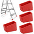4 Pcs Rubber Ladder Feet Covers, Stepladder Tips, Stepladder Feet, Universal Rubber Replacement Ladder Feet for Folding Ladders for Home, 50 x 20 mm