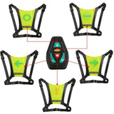 LED Turn Signal Vest, LED Reflective Vest with Direction Indicator, Remote Control, Turn Signals, USB Rechargeable, Easy Installation for Bicycle