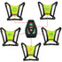 LED Turn Signal Vest, LED Reflective Vest with Direction Indicator, Remote Control, Turn Signals, USB Rechargeable, Easy Installation for Bicycle