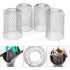 4 Flexible Aluminum Gutter Filters, Mesh Leaf Stop, Gutter Strainer, Leaf Guard, Gutter Cover to Protect Gutters from Leaves, 8 cm Diameter
