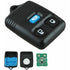 2 Pcs Black 3-Button Replacement Remote Key 433 MHz Compatible with Ford Transit Mk6 2000-2006 Connect 2000-2007
