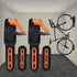 Bicycle Rack, Wall-Mounted Bicycle Rack with Rubber Coating, for 2 Bicycles, Wall-Mounted Bicycle Supports for Indoor and Outdoor Use