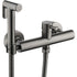 Bathroom Concealed Bidet Shower Set, Hot and Cold Hand Spray, Hot Water Toilet, Black