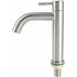 Single G1 2 Brushed Stainless Steel Cold Water Tap with Large Single-Hole Basin