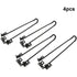Folding Hairpin Table Legs, Heavy Duty Black Metal Two Rod Support Legs DIY Furniture Accessories Bench Computer Table Legs 51 cm