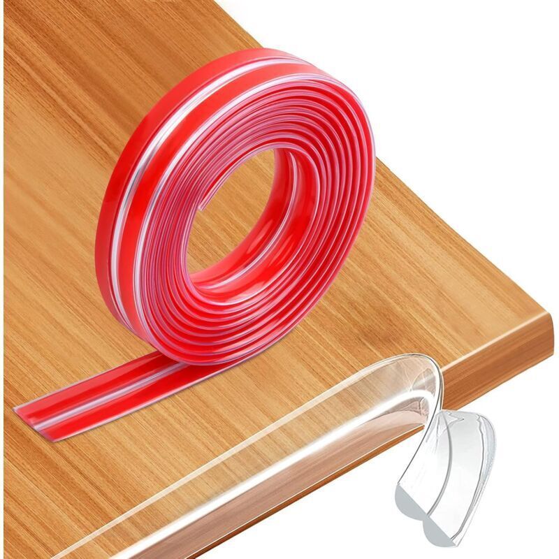 Baby Corner Protector Strip for Tables, Transparent Baby Furniture Protector, Furniture Protection Strip, Pre-Adhesive PVC Edge and Corner, 6 m