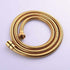 Gold Anti-Kink Flexible Shower Hose Stainless Steel with Solid Brass Connector, 1.5 m, 59 Inch