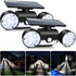 2 Pcs Powerful Outdoor Solar Light, 30 LED Security Light Motion Sensor Three Head Spotlights Wireless Lighting Waterproof IP65 Large 360 Solar