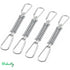 4 Pcs Stainless Steel Tent Spring Buckle, Tent Rope Buckle Spring, for Outdoor Camping, Hiking, Picnic, Camping Awning