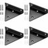 4 Pcs Floating Shelf Brackets, Invisible Triangle Wall Mounted Shelf Brackets, Metal Wall Shelf Brackets for Shelves