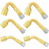 6 Pcs Tire Valve Extension, 45 Degree, 90 Degree, 135 Degree Tire Valve Extension Adapter Connector Elbow Extender, Angled Inflator Nozzle for Car