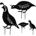 Outdoor Metal Garden Decor, Quail Farm Garden Art Metal Statues Decor Garden Decoration Lawn Path Sidewalk Garden, European Retro Style
