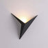 3W LED Indoor Wall Light, Creative Triangle Shape, Black Wall Lamp, 3000K Warm White, Modern Metal Wall Light for Bedroom, Living Room, Staircase