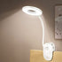 Battery-Powered Clip-on Reading Light for Bed, with 3 Brightness Levels, Rechargeable Via USB
