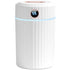 Air Humidifier, Silent Ultrasonic Humidifier with Thermo-Hygrometer, Dual Nozzle, 36 Hours of Operation Time, Automatic Shut-Off, 7 LEDs, 2 L