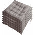 6 Pcs Chair Cushions, Decorative Cushion, Chair Cushion, Garden Cushions, 12 Stitched Details, Different Patterns, Polyester, a, 40 x 40 cm