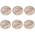 6 Pcs Stylish Insulated Heat Resistant Trivets Silicone PP Non-Slip Anti-Scald Placemats for Home Cafe Restaurant