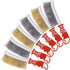6 Pcs Wire Brushes Stainless Steel Brass Wire Brush for Automotive Welding Slag Cleaning Rust Scrubbing Brush