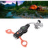 7 in 1 Emergency Survival Whistle, LED Thermometer, Compass, Multi-Function Whistle for Hiking, Climbing, Orange