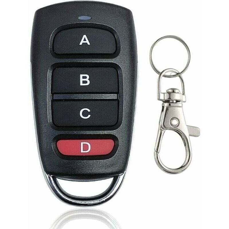 1 Pcs Universal Gate Remote Control, Garage Door Remote Control, 433.92 MHz, 4-Button Remote Controls, Fixed Code Duplicator