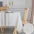 Waterproof Tablecloth Rectangular Table Cloth Cotton Linen Tassel Tablecloth Elegant Tablecloth Rectangle for Kitchen Table Decoration, 140 x 180 cm