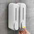 Manual Soap Dispenser, ABS Press, Wall Mounted Soap Dispenser for Home Hotel White, 300 ml