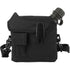 Outdoor Water Bottle Large Capacity Portable Flat Camping Water Bottle with Waist Bag for Outdoor Sports Hiking Black, 1.5 L