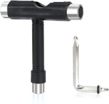 Skateboard T Tool, Multi-Function Skate Tool for Roller Skates, Longboard Screwdriver, Black
