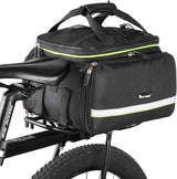 35L Bike Pannier Bag Waterproof Bicycle Rear Seat Trunk Bag with Rain Cover, Double Side Cargo Rack Saddle Bag for Cycling Riding