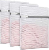 3Pcs Mesh Laundry Bags for Delicates with Zipper, 9 x 12 Inches