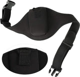 Microphone Belt, Neoprene Microphone Carry Pouch with Anti Drop Strap, Adjustable Sweat Absorbing Belt Bag for Fitness Teachers, Speech and Theatre