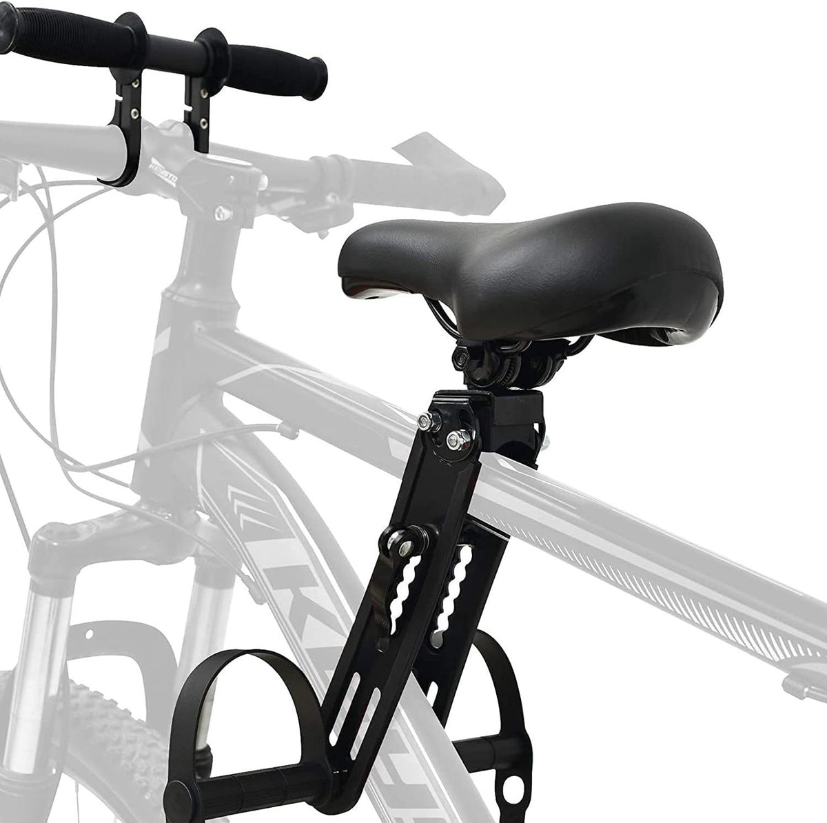 Kids Bike Seat for Mountain Bikes, Detachable Front Mounted Bicycle Seat for Children 2-5 Years Old, Bomoya