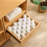 12 Pcs Sock Drawer Organizer, Honeycomb Underwear Dividers for Dresser, Panty Separator for Bras, Socks, Belt and Leggings, White