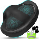 Noseless Bike Seat Cushion, Extra Padding Wide Comfortable Bicycle Saddle Compatible with Peloton, Exercise, Electric and Cruiser Bikes for Men Women