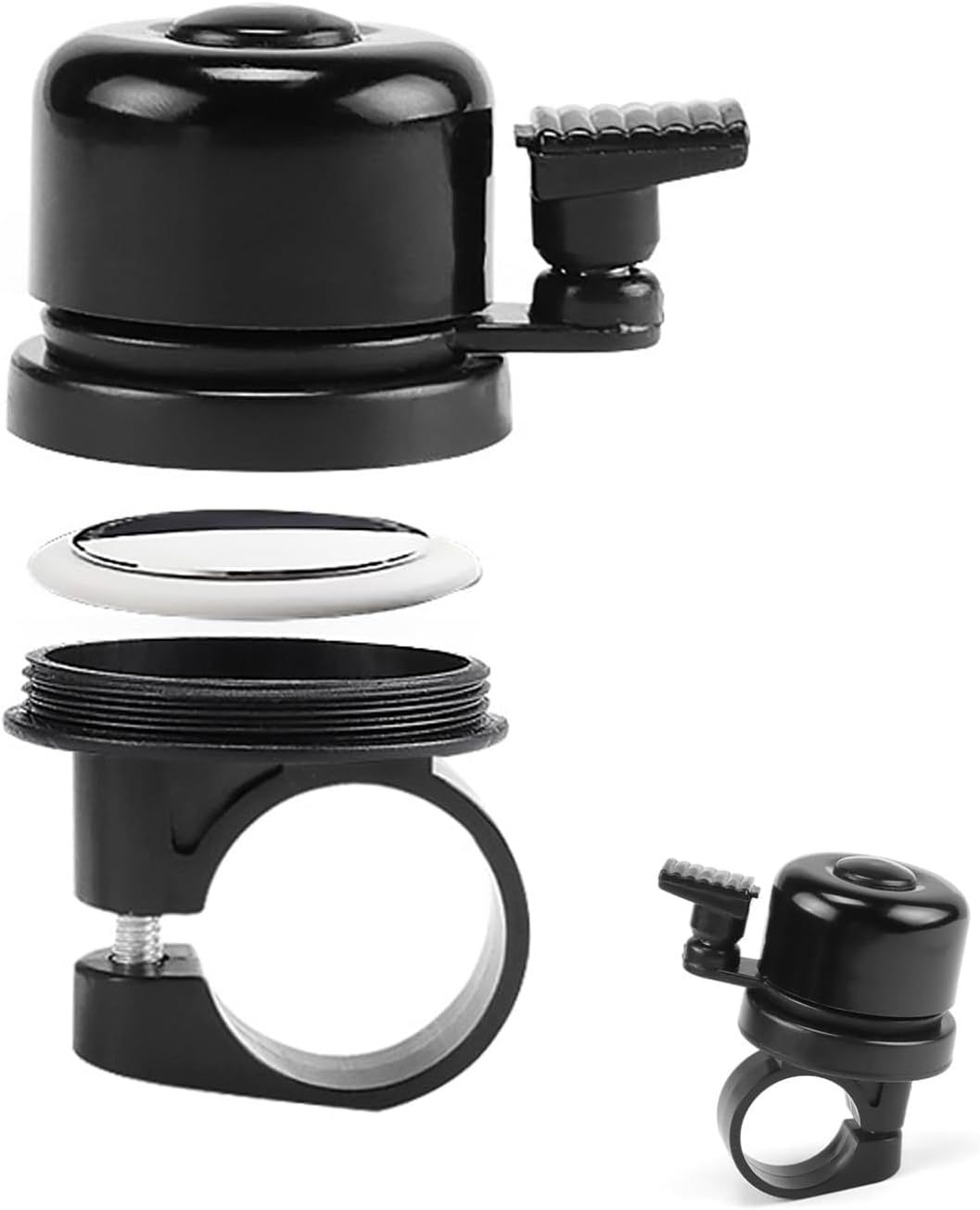 Bike Bell, Anti-theft Bicycle Bell Hidden GPS Tracker Holder Compatible with Apple AirTag for Kids Adult Mountain Road Bike, 2.2cm Handlebar