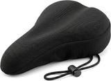 Bike Seat Cushion Cover, Extra Soft Memory Foam Bicycle Saddle Pad, Waterproof and Breathable Universal Fit for Mountain Road Exercise Spin Bikes, for Men and Women