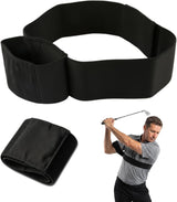 Golf Swing Trainer Arm Connection Band, Adjustable Golf Swing Training Aid for Swing Plane, Stability, Rhythm and Muscle Memory