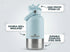 Pawstock 3-in-1 Insulated Dog Water Bottle with Dual Bowls – 1L Stainless Steel Travel Bottle-Aqua