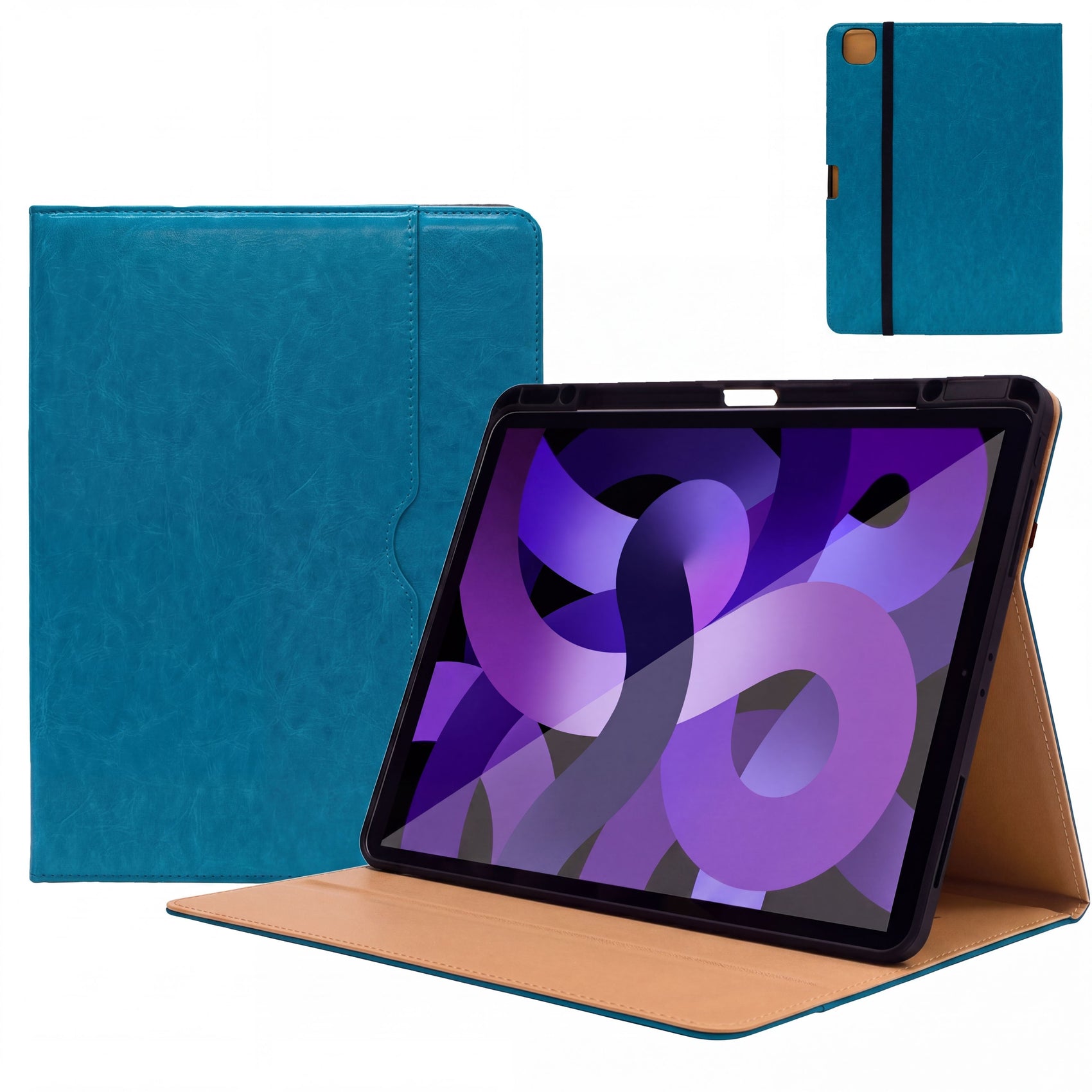 SENYOSON Light Blue iPad Case for iPad 10th 11th Generation (A16) 10.9/11 Inch 2022/2025, Premium Leather Folio Stand Cover with Pencil Holder