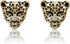 2pcs Bling Leopard Car Air Freshener Vent Clip, Black and Gold Cheetah Print Car Accessories, Sparkly Rhinestones Car Decor for Women