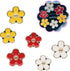 6pcs Flower Car Air Freshener Vent Clips,Red Yellow White Daisy Car Dashboard Accessories,3.3cm/3cm Flower Air Vent Clip for Women,Refillable Car Diffuser Decor