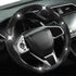 Diamond Bling Car Steering Wheel Cover with Crystal Rhinestones,3PCS Segmented Steering Wheel Protector,Universal for 99% Cars for Women(Black with Black Diamond)
