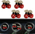 4 Pcs Cherry Car Air Vent Freshener Clip, Rhinestone Car Air Outlet Fragrance Freshener, Bling Cute Automobile Accessories Decoration for Women,Air Fresheners Decor（Odor Random）