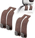 Car Purse Hook Purse Hook for Car Seats Headrest Car Seat Hooks,Heavy Duty Vehicle Organizer for Handbags, Groceries, Purses, Keep Car Tidy (Brown, 2 Pack)