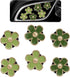 Green Flower Car Decor,6pcs Green Daisy Air Vent Clips Car Air Fresheners,2 Sizes Sage and Olive Green Flowers Dashboard Decorations Accessories for Women,Girly Refillable Diffuser