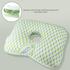 Green Ergonomic Ear Pillow with Hole for Side Sleepers, Ear Pain Relief Cushion, Washable Cover for Piercing & CNH